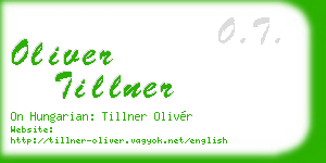 oliver tillner business card